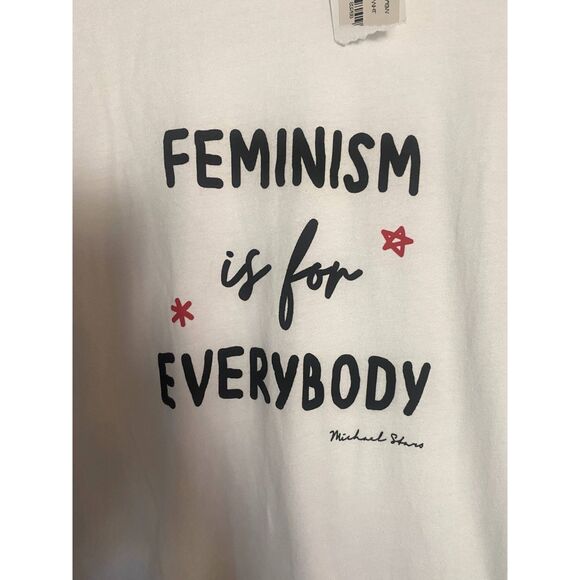 Michael Stars | NWT Feminism is for Everybody White Graphic Tee - Picture 3 of 7